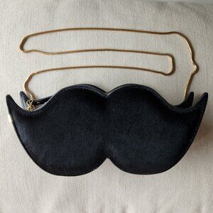Rare Kate Spade Mustache Crossbody/Clutch Bag – Collector's Piece
